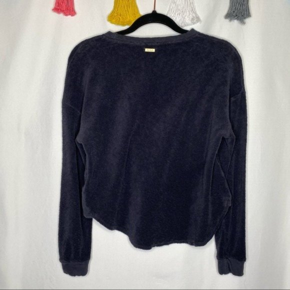 Revolve ALALA Curved Hem Knit Jumper Sweatshirt in Black - Picture 10 of 11